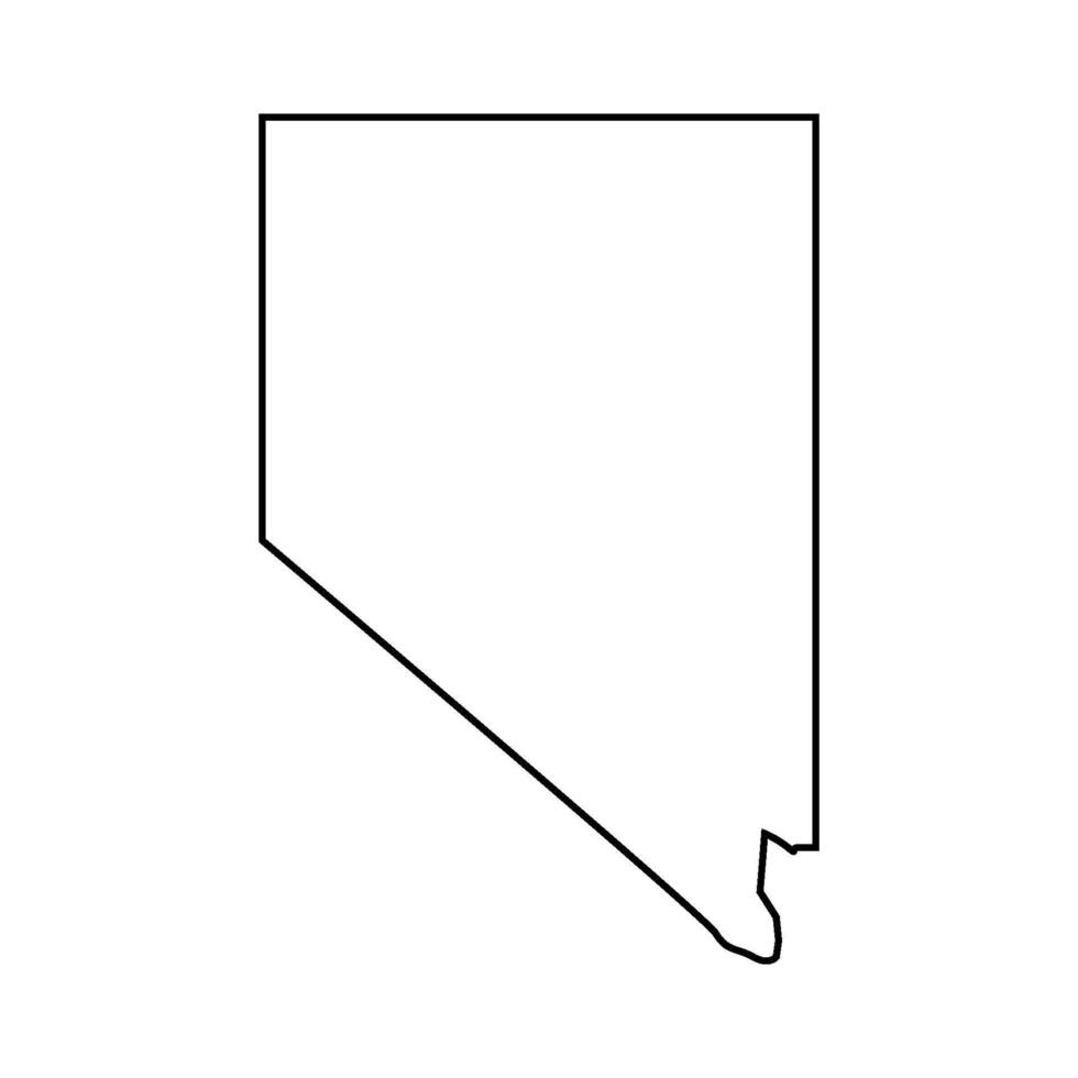 Nevada mapa en vector