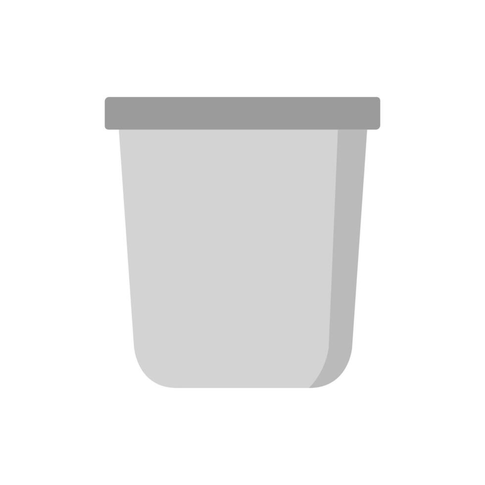 Bucket on white background vector