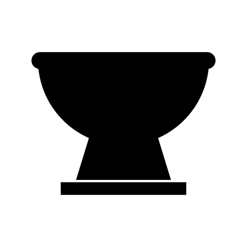 Bowl icon on white background vector