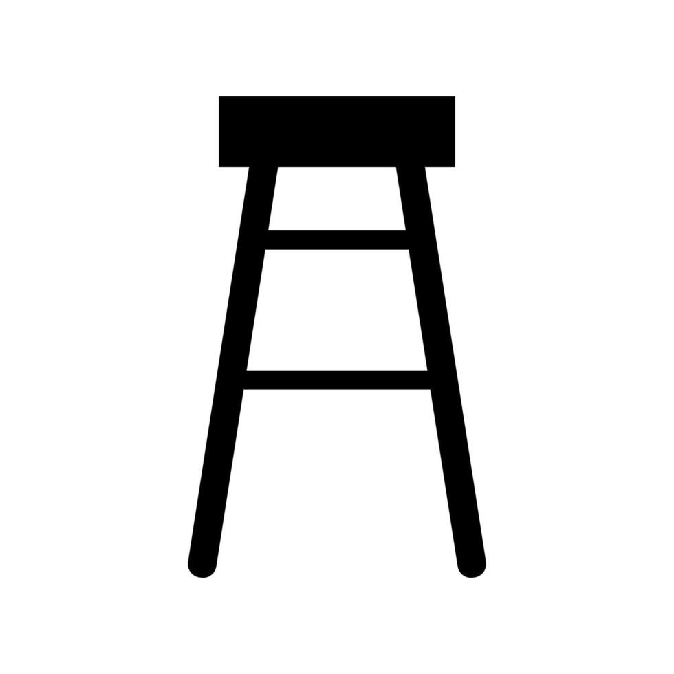 Bar stool icon on white background vector