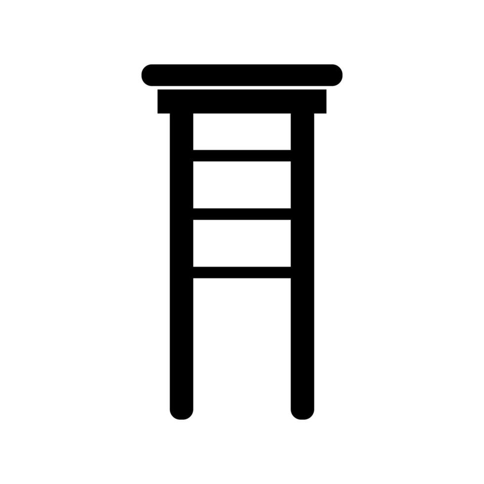 Bar stool icon on white background vector