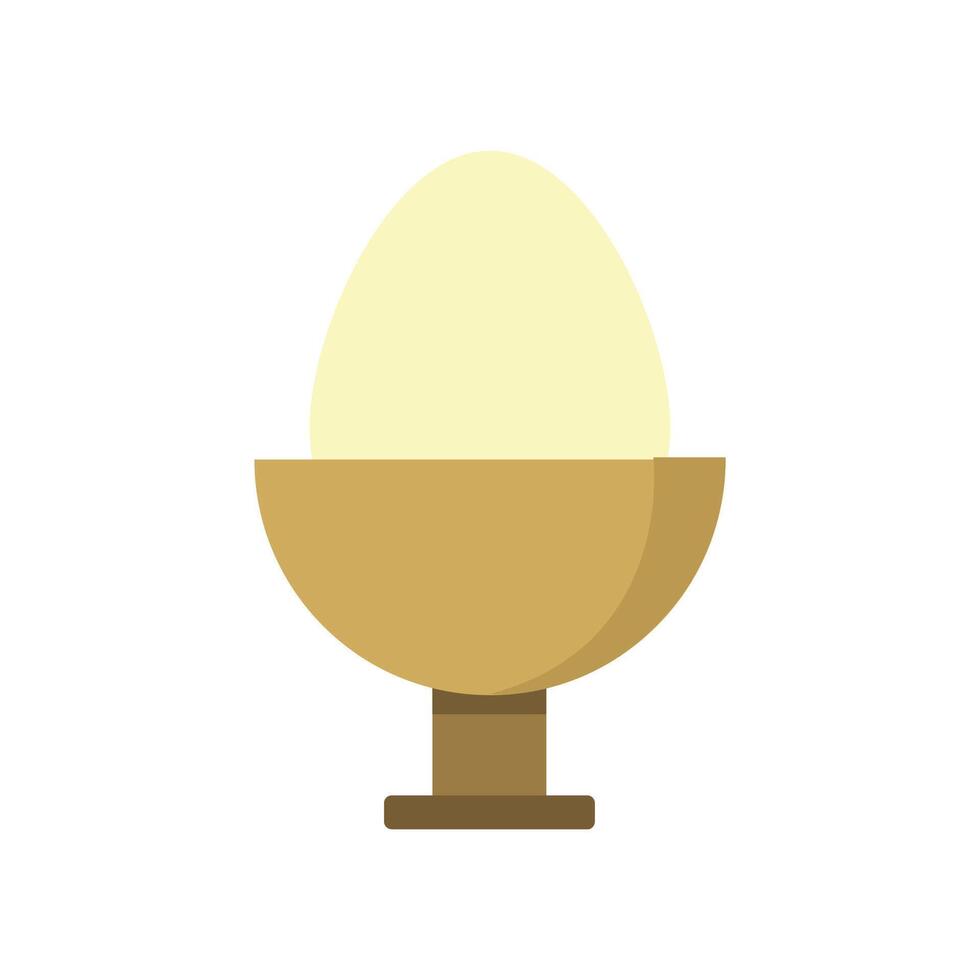 Boiled egg illustrated in vector