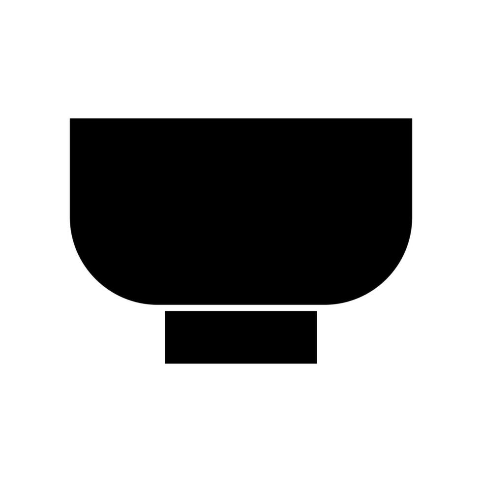 Bowl icon on white background vector