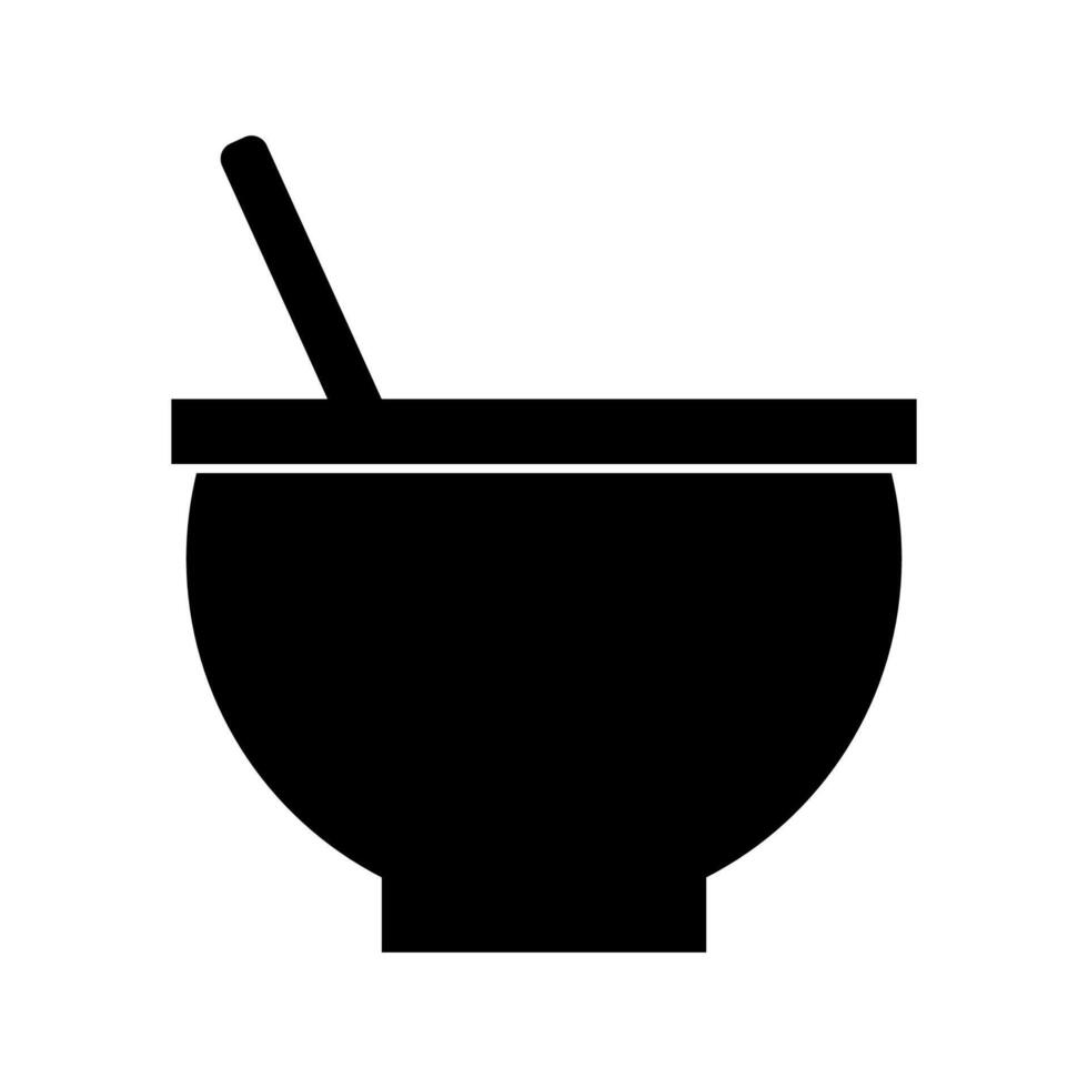 Cauldron icon on white background vector