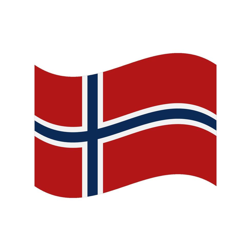 Noruega bandera en vector