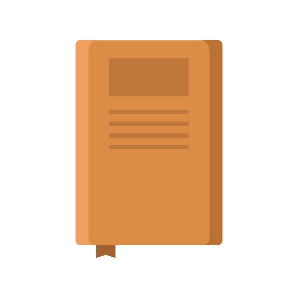 Book illustrated in vector