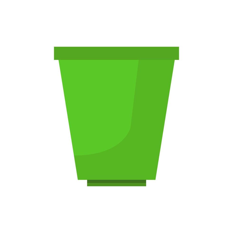 Bucket on white background vector