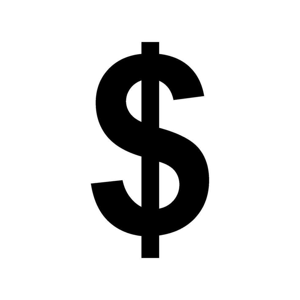 Dollar sign in vector