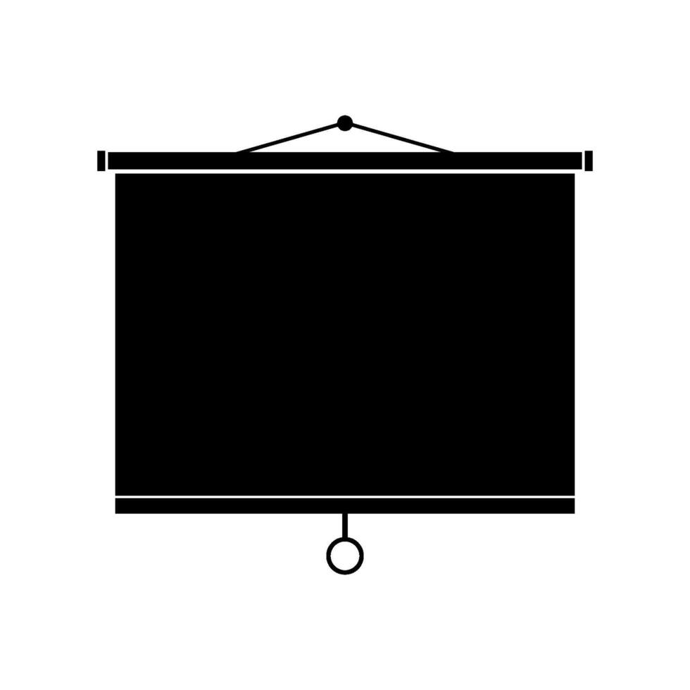 Projector screen in vector