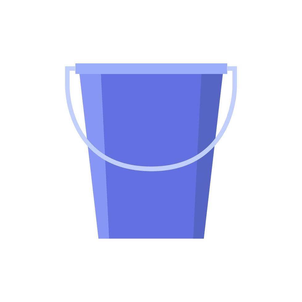 Bucket on white background vector