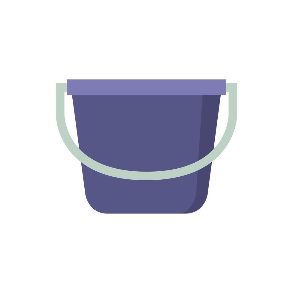 Bucket on white background vector