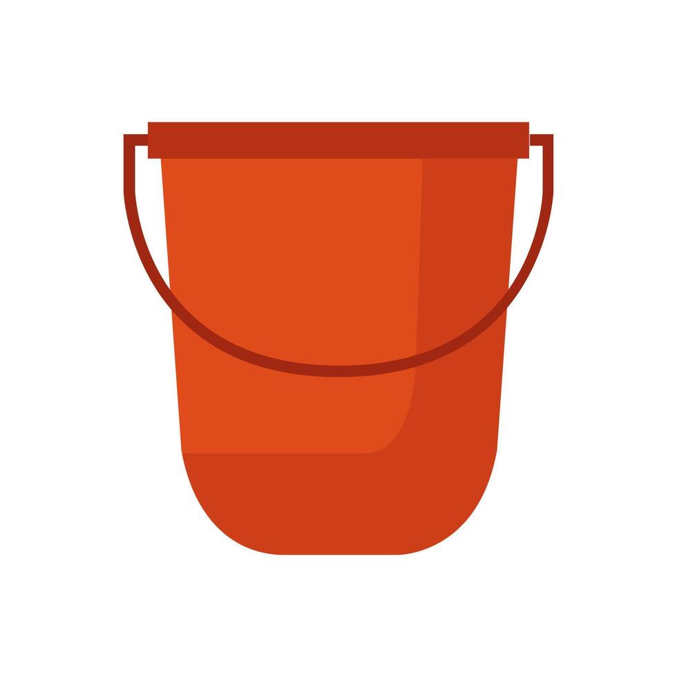 Bucket on white background vector