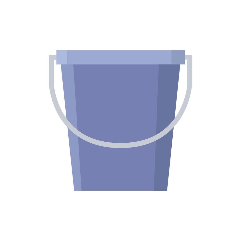 Bucket on white background vector