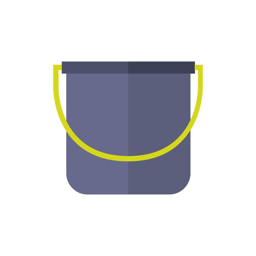 Bucket on white background vector