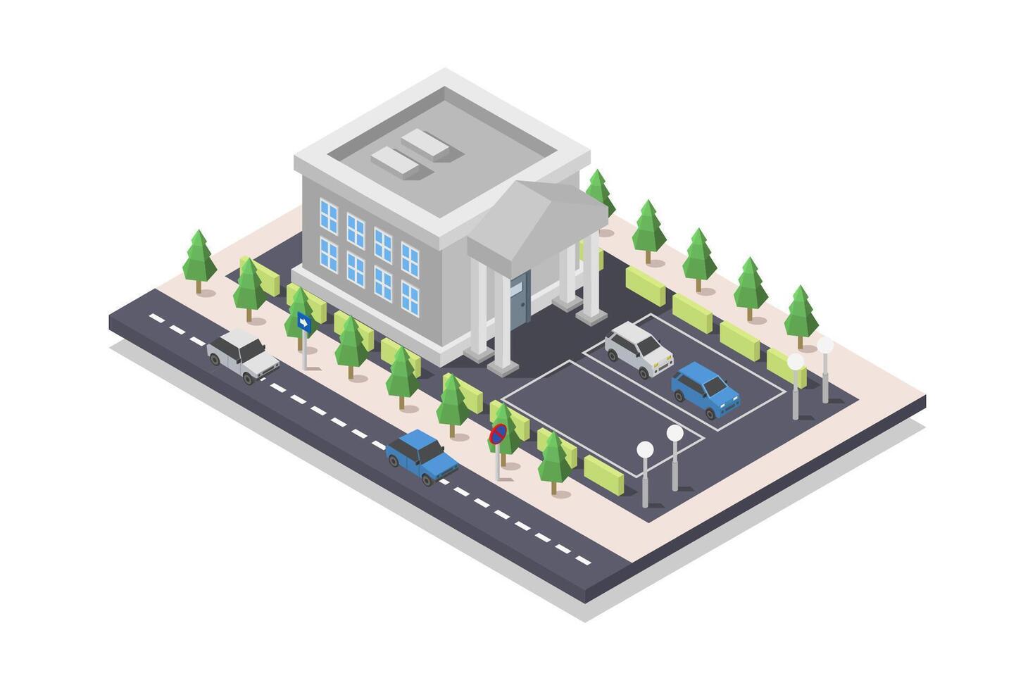 Isometric bank in vector