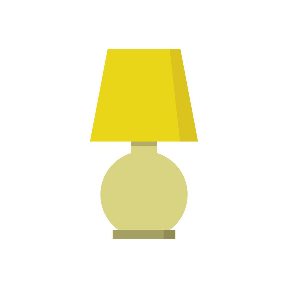 Bedside lamp in vector