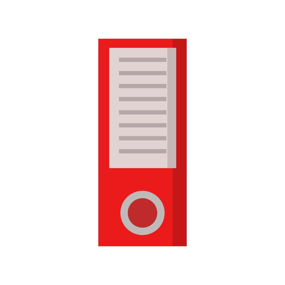 Binder illustrated in vector