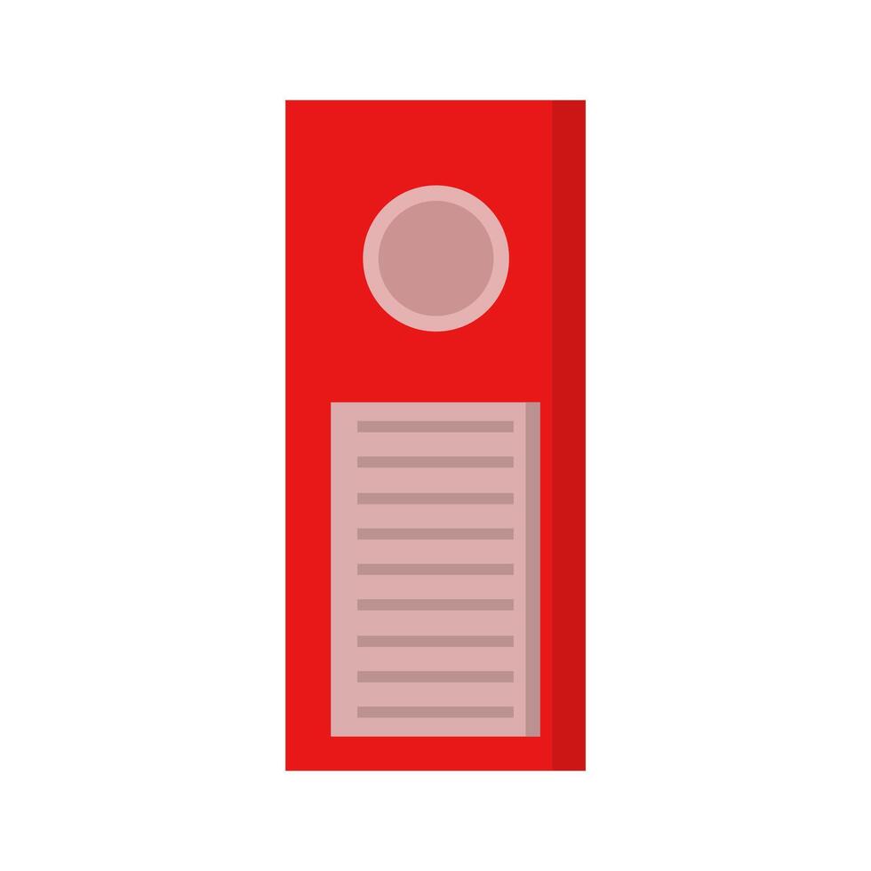 Binder illustrated in vector