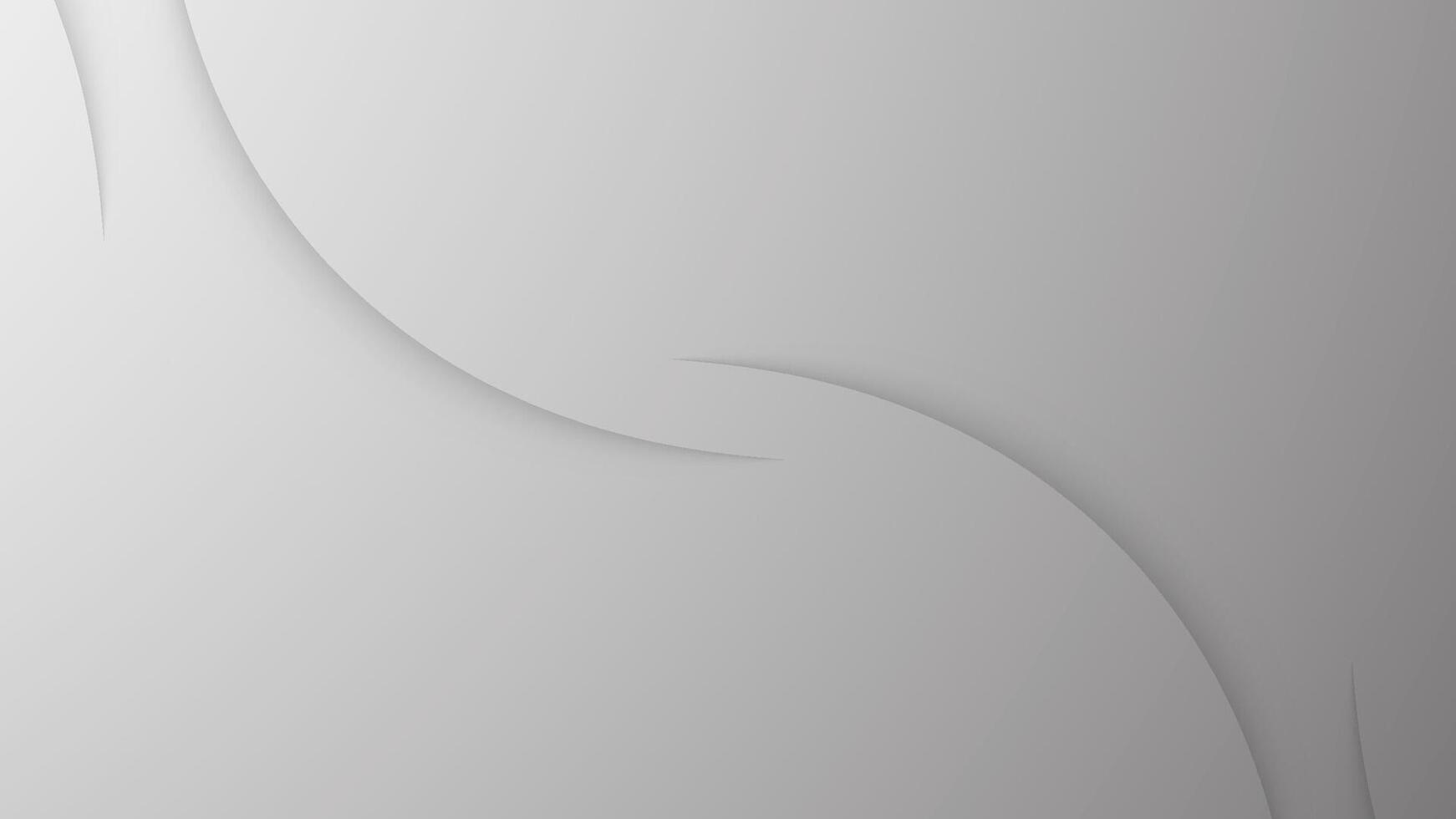 Abstract black and white background with incredible shadow curve. Template design for business presentation, UI, invitation card. vector
