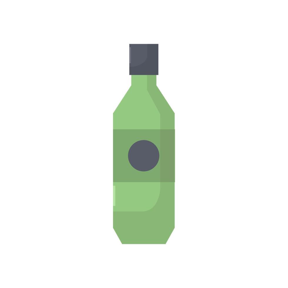 Beer bottle in vector