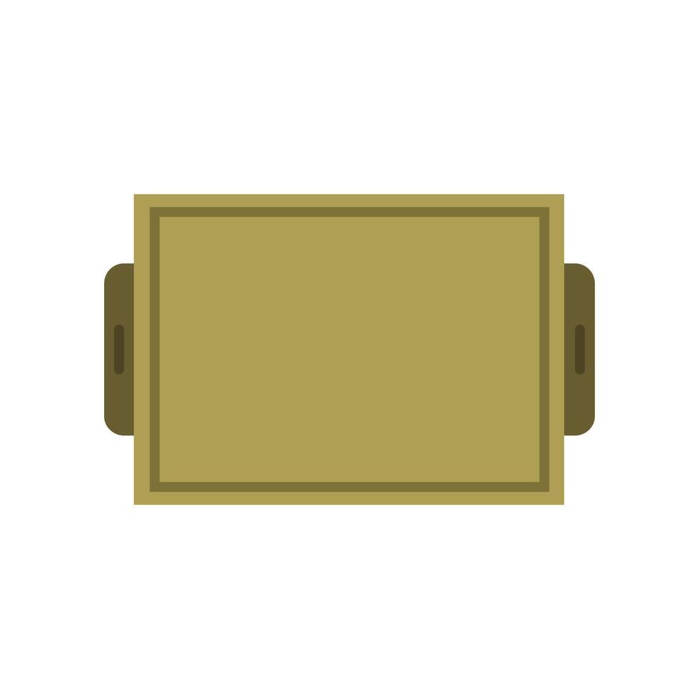 Baking tray in vector