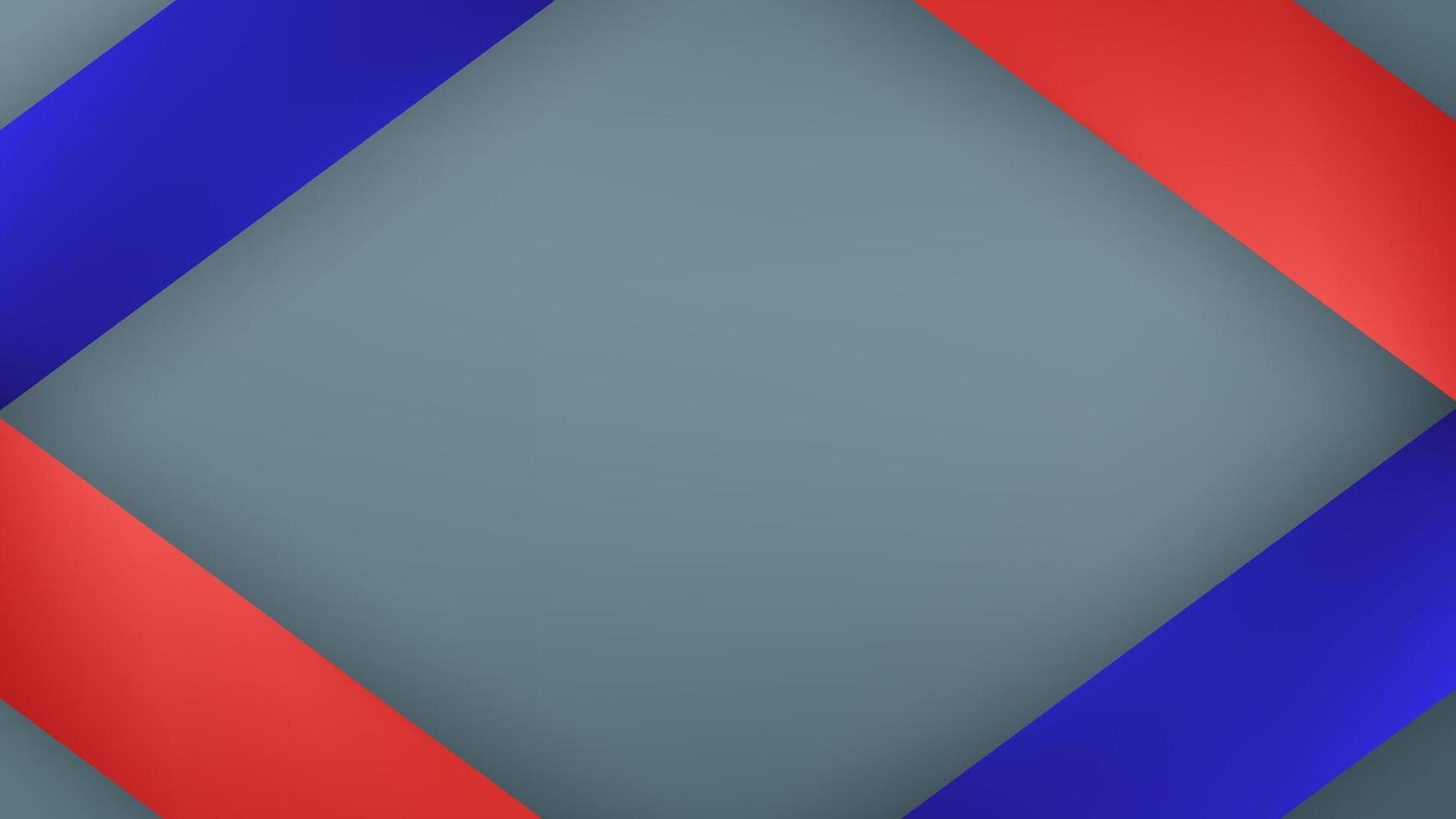 Abstract red and blue material design on grey background. Template for cover, business presentation, web design and brochure. Copy space for text. vector