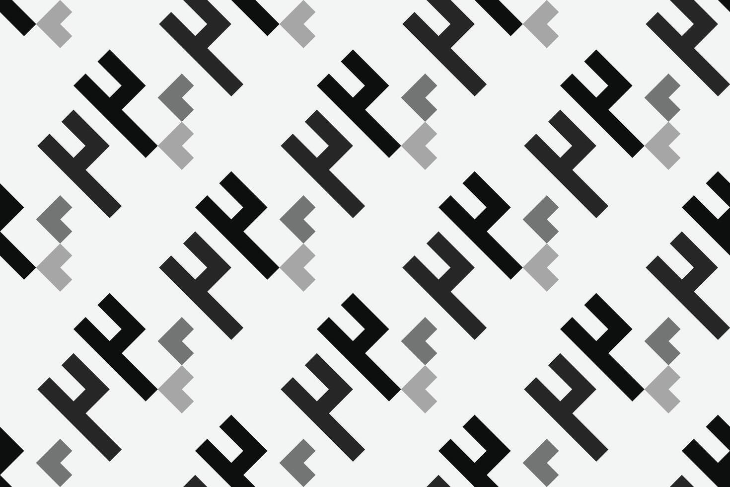 Retro black and white geometric pattern background, abstract square lines art. Trendy bauhaus pattern backgrounds vector
