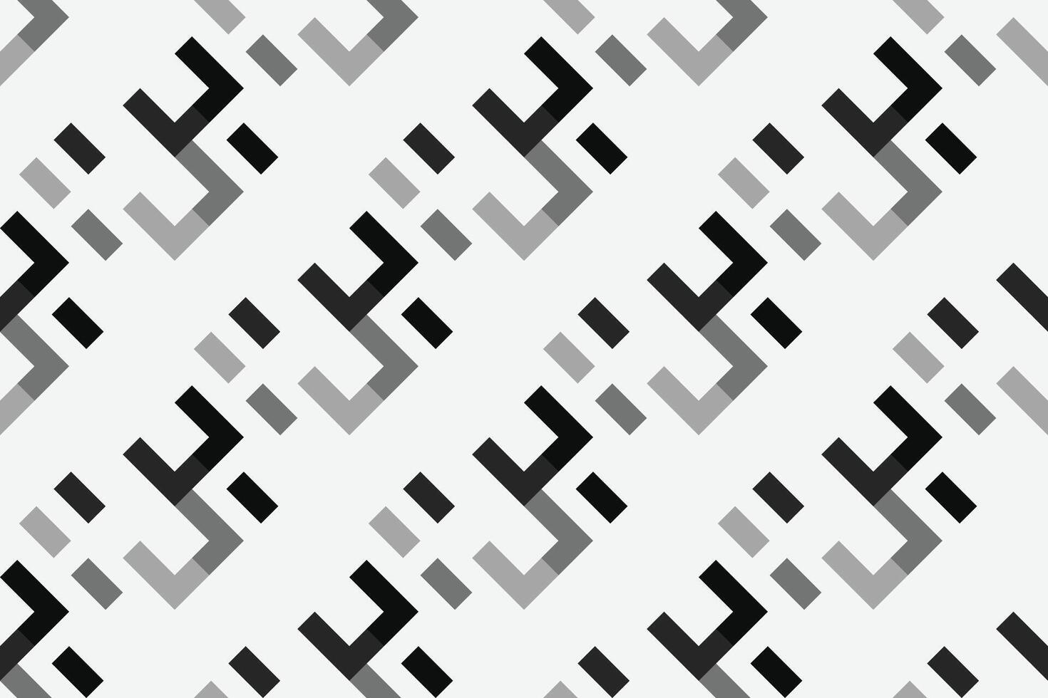Retro black and white geometric pattern background, abstract square lines art. Trendy bauhaus pattern backgrounds vector