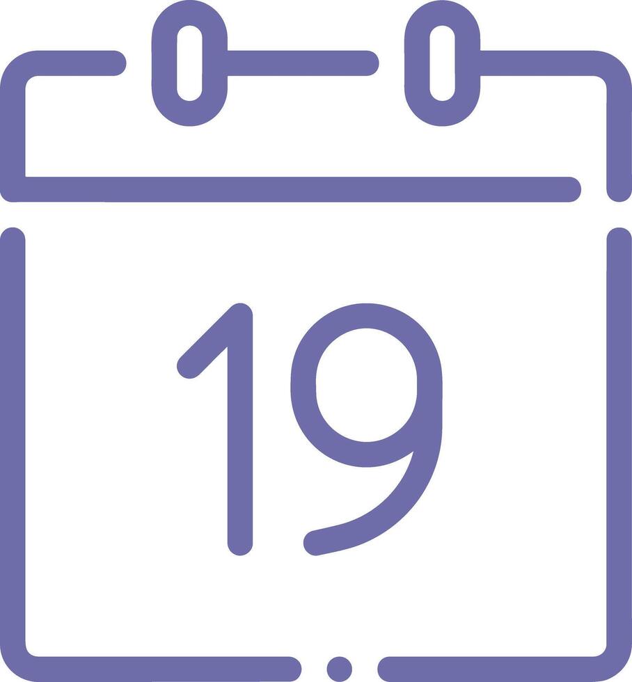 calendario icono símbolo imagen vector