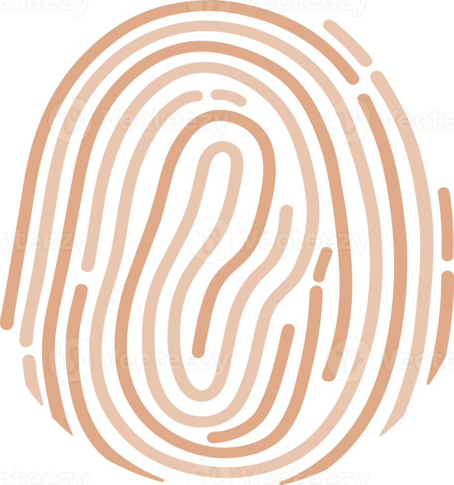 line fingerprint icon png
