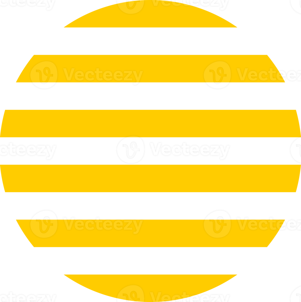 Yellow line circle sun icon png