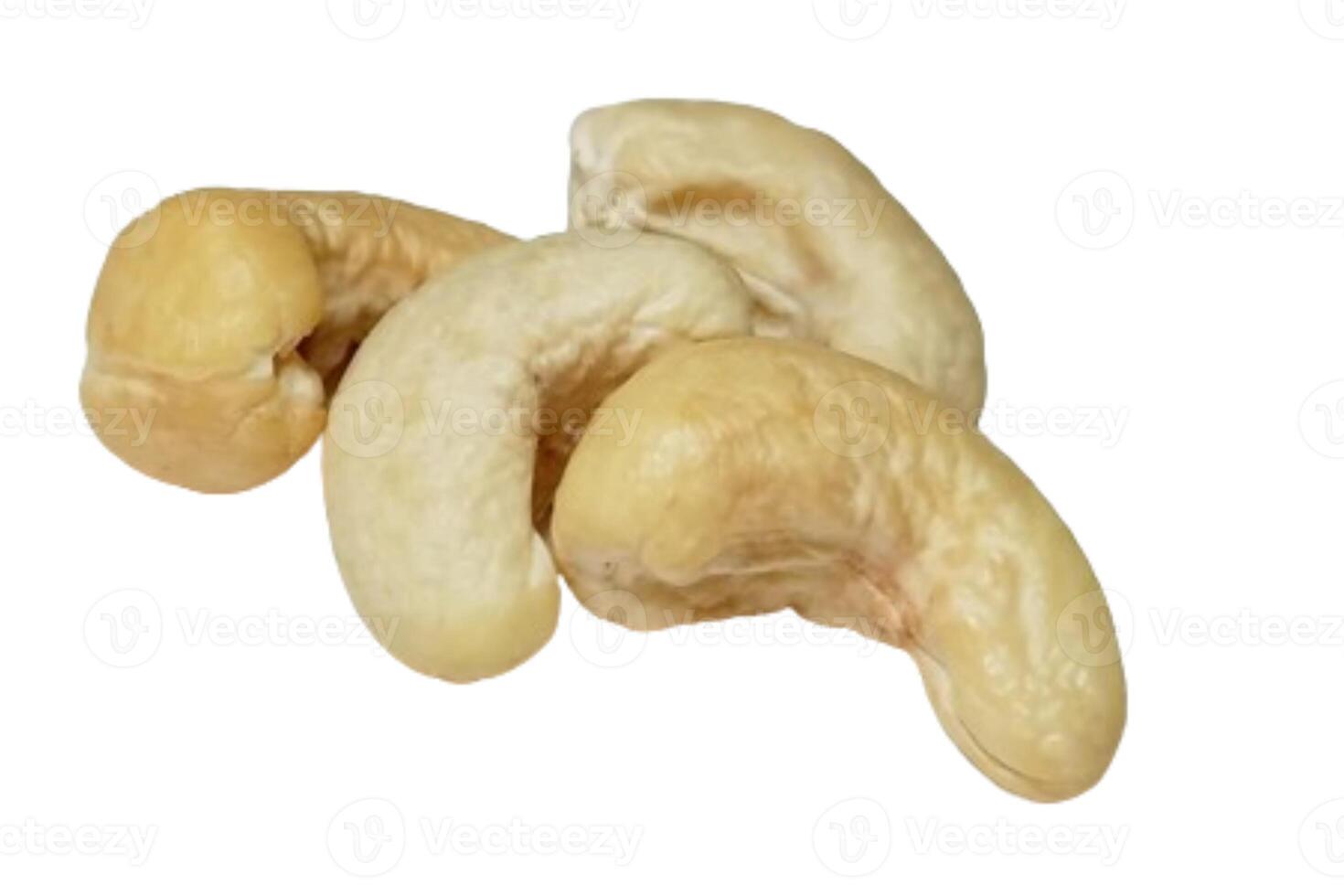 Cashew nuts isolated on white background photo