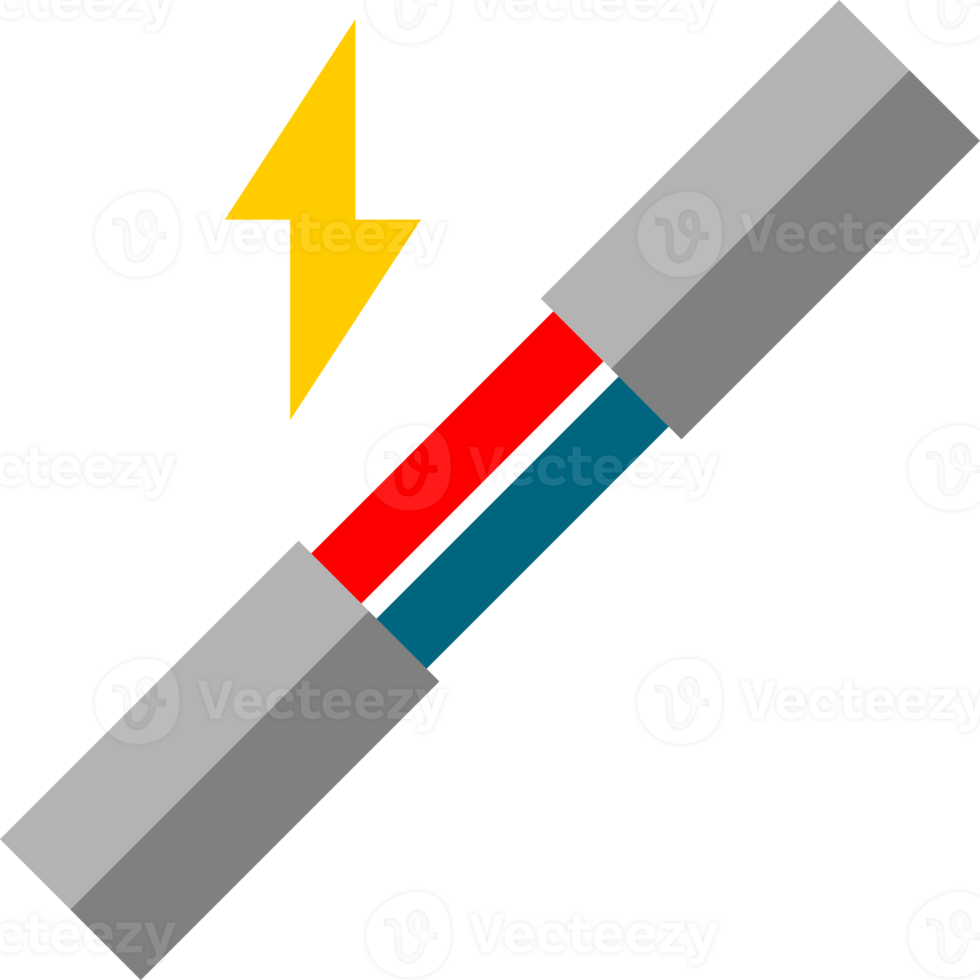 broken electric cable wire short circuit icon png