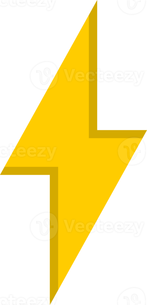 electric thunder bolt power icon png