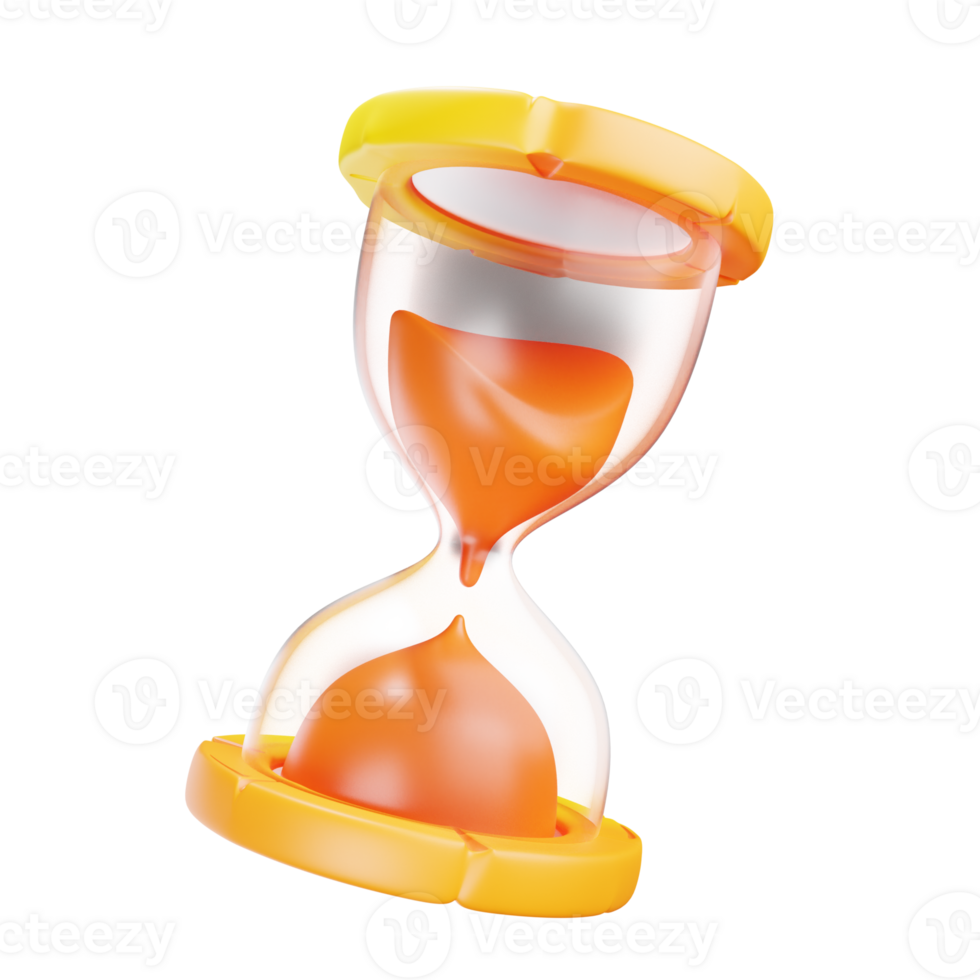 3D Illustration hourglass png