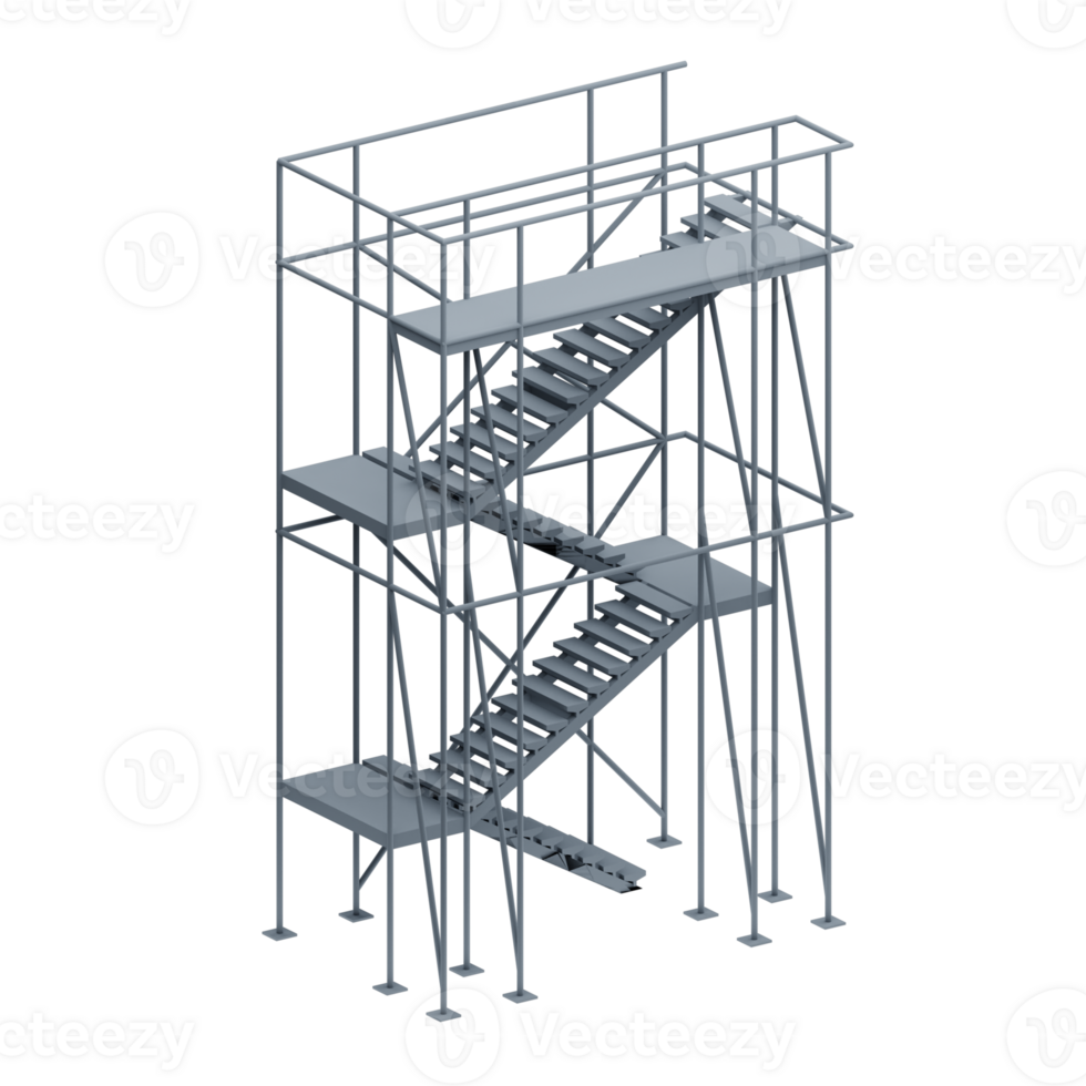 3D Illustration scaffolding png