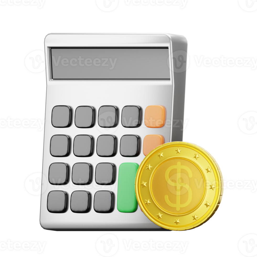 3D Illustration calculator png
