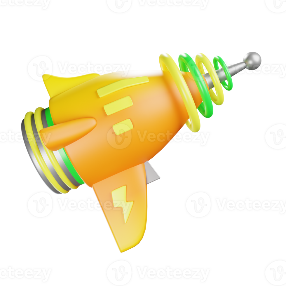 3D Illustration gun png