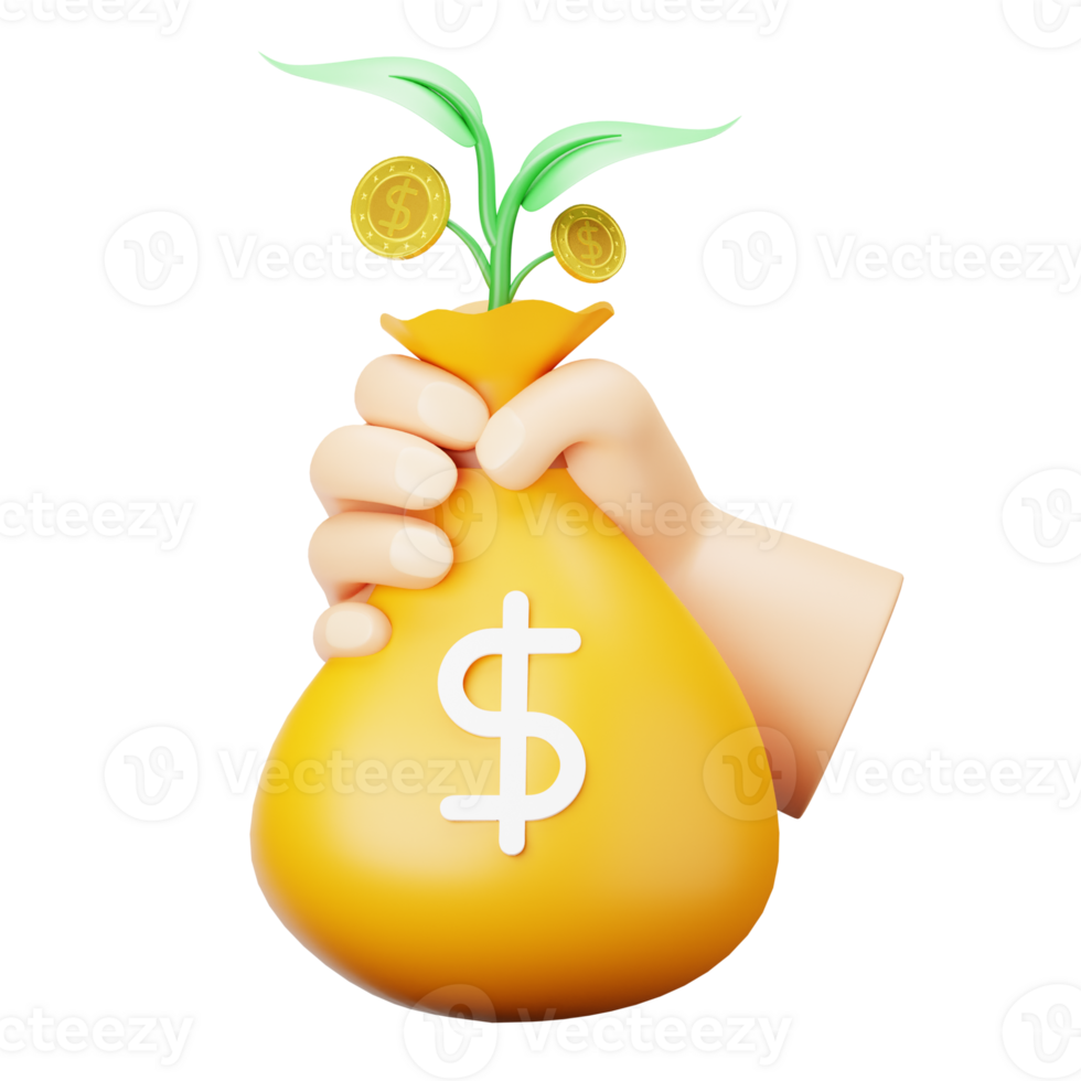 3D Illustration money reserved png