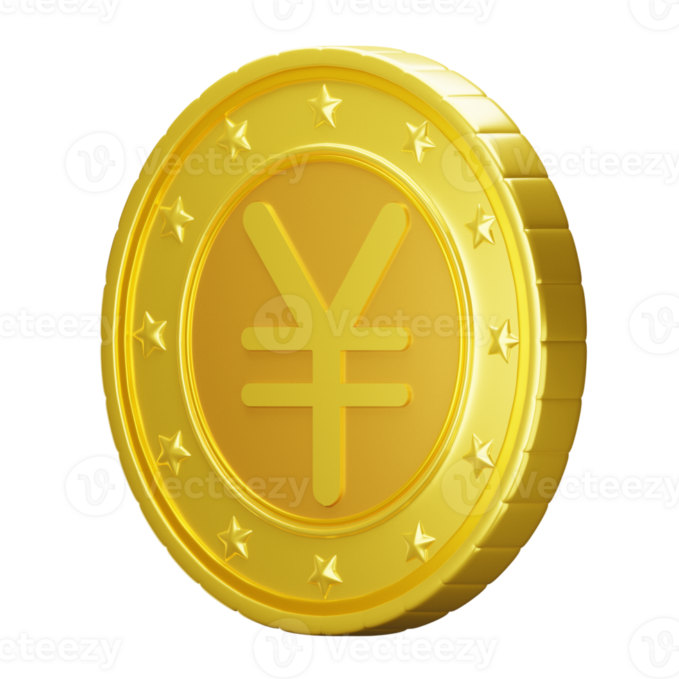 3d illustrazione yen simbolo png
