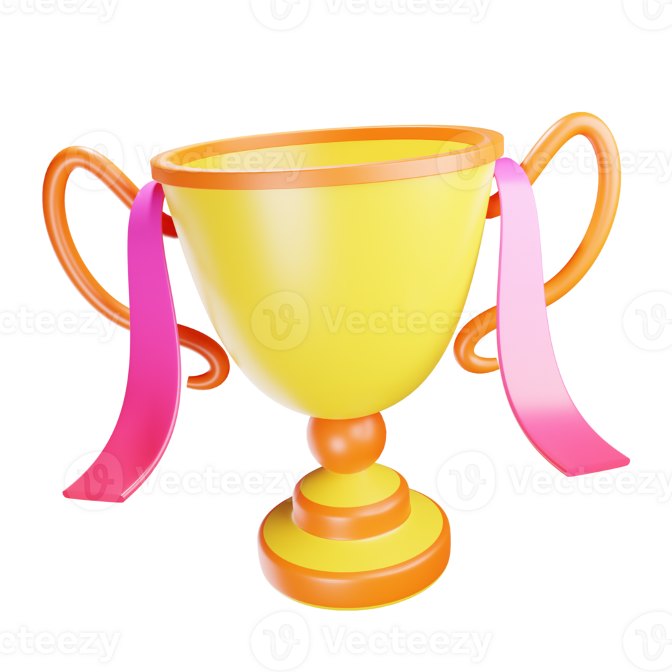 trofeo de ilustración 3d png