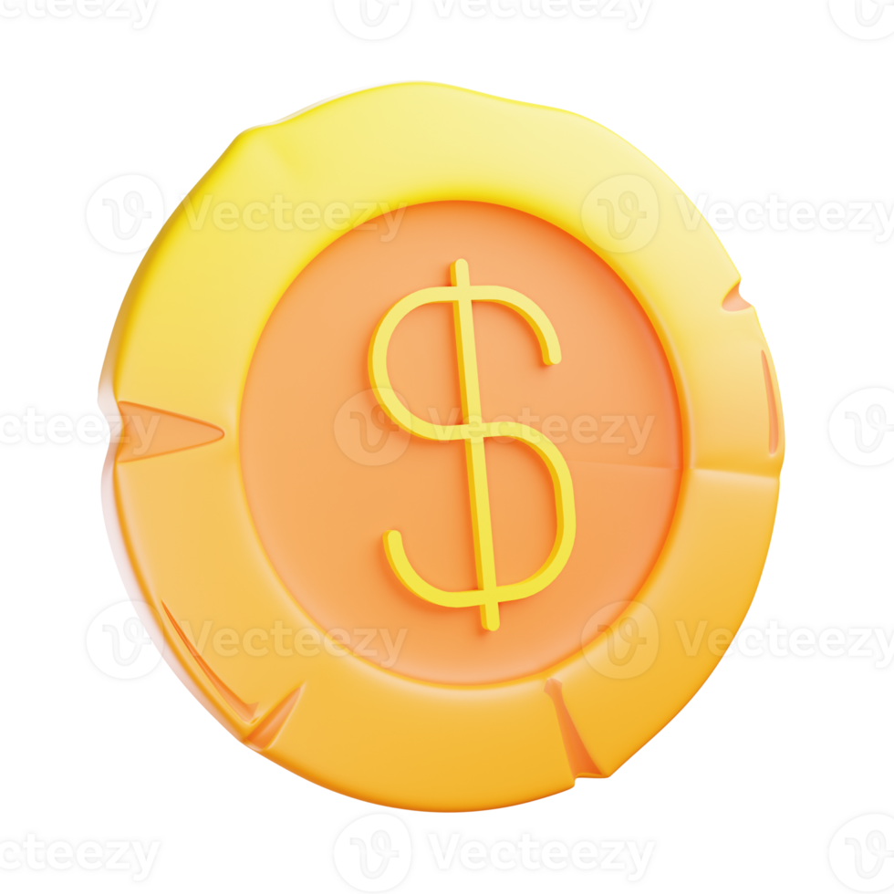 3D Illustration coin png