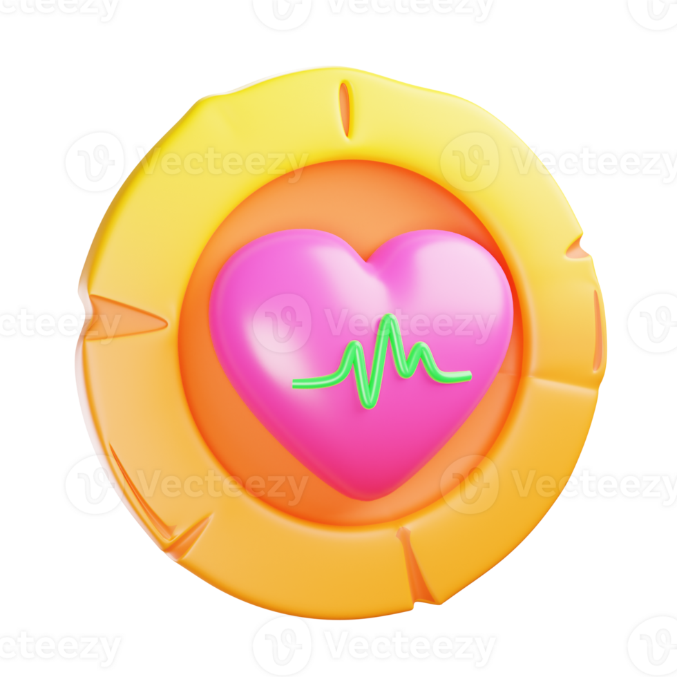 3D Illustration heart life png