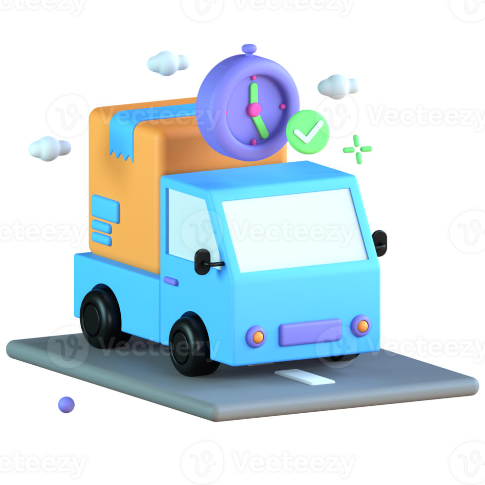 3D Illustration timely delivery png