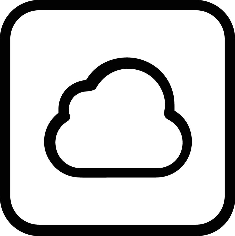 Cloud icon symbol image. Illustration of the hosting storage design image vector
