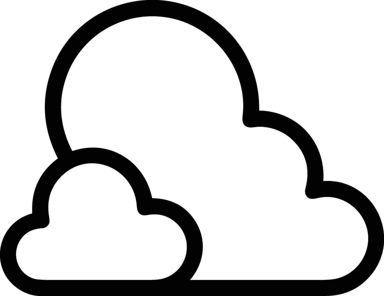 Cloud icon symbol image. Illustration of the hosting storage design image vector