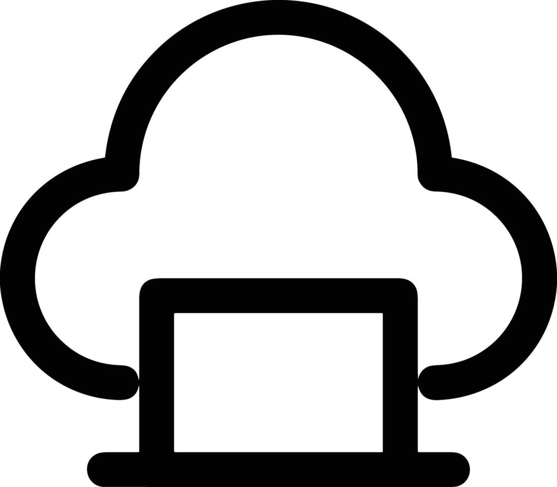 Cloud icon symbol image. Illustration of the hosting storage design image vector