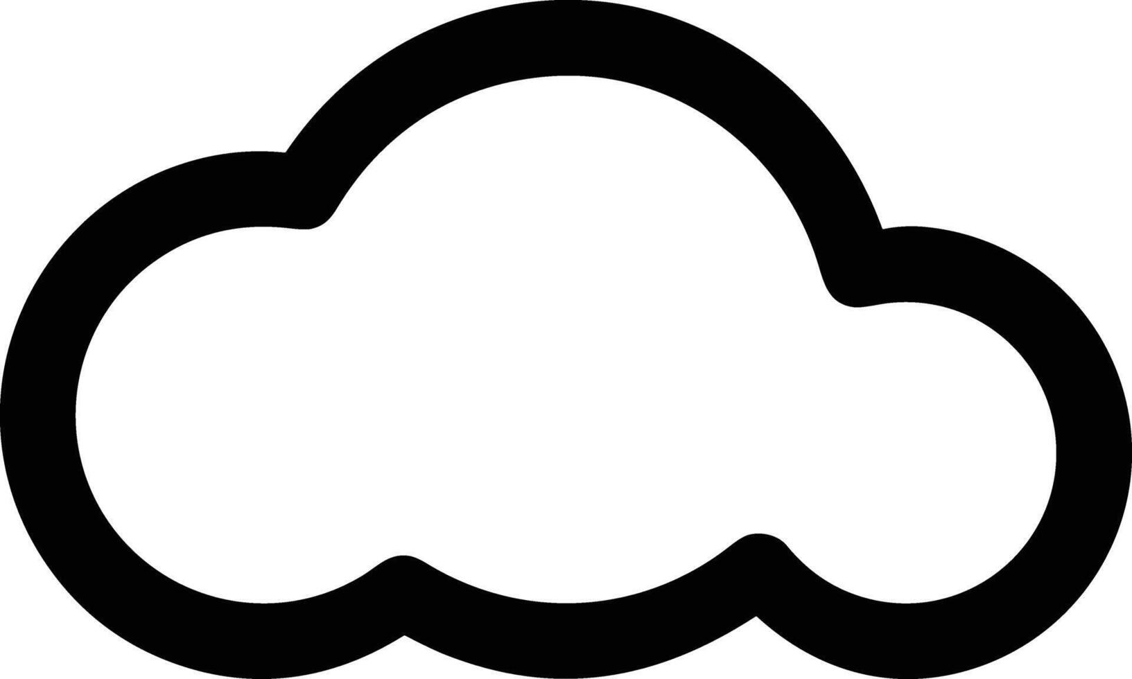 Cloud icon symbol image. Illustration of the hosting storage design image vector