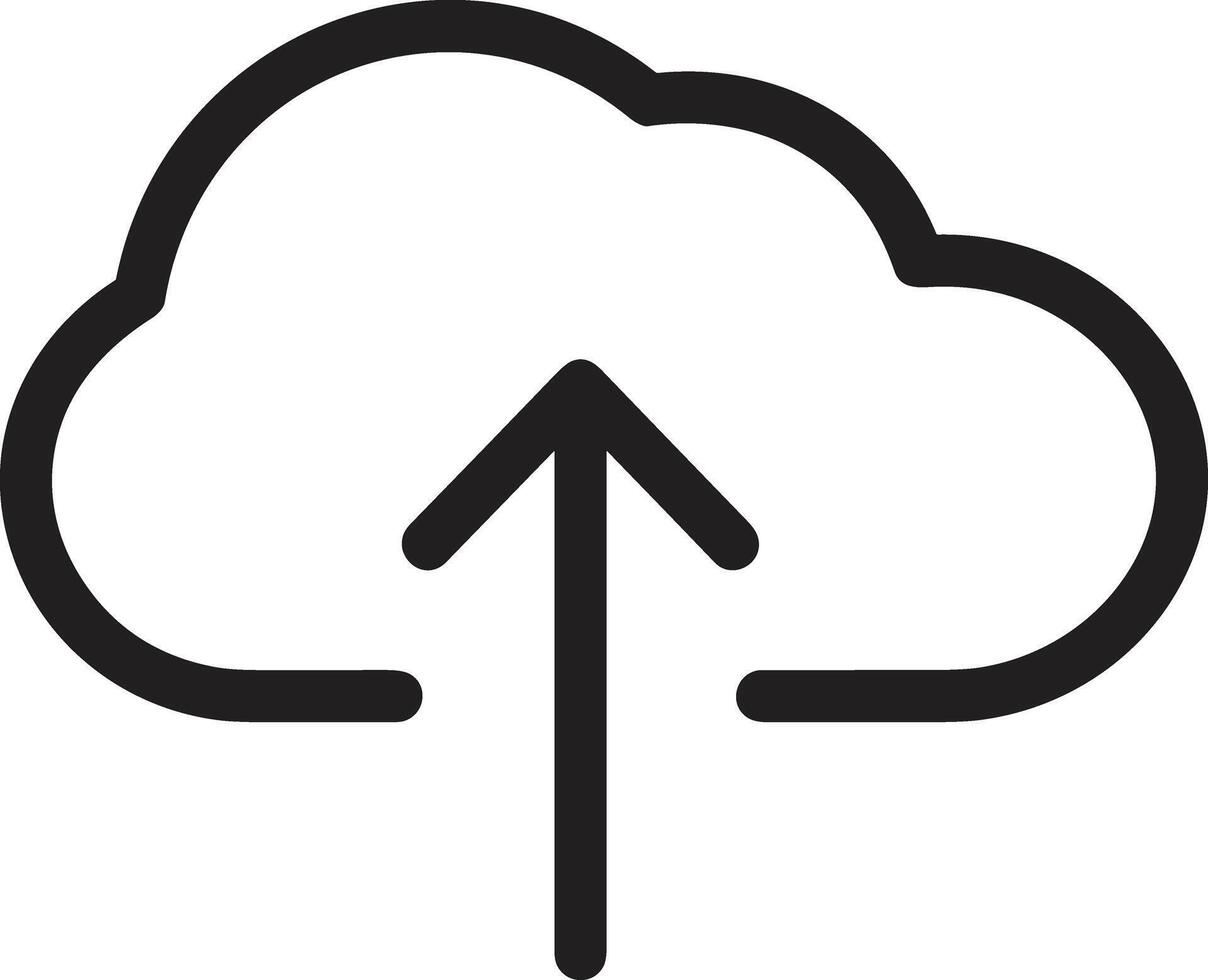 Cloud icon symbol image. Illustration of the hosting storage design image vector