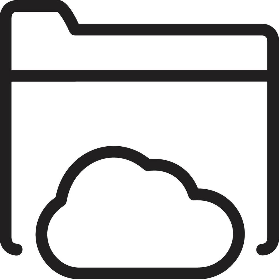 Cloud icon symbol image. Illustration of the hosting storage design image vector